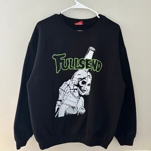 Full Send Nelk Boys Reaper Crewneck Sweatshirt Misfits Homage Size Large